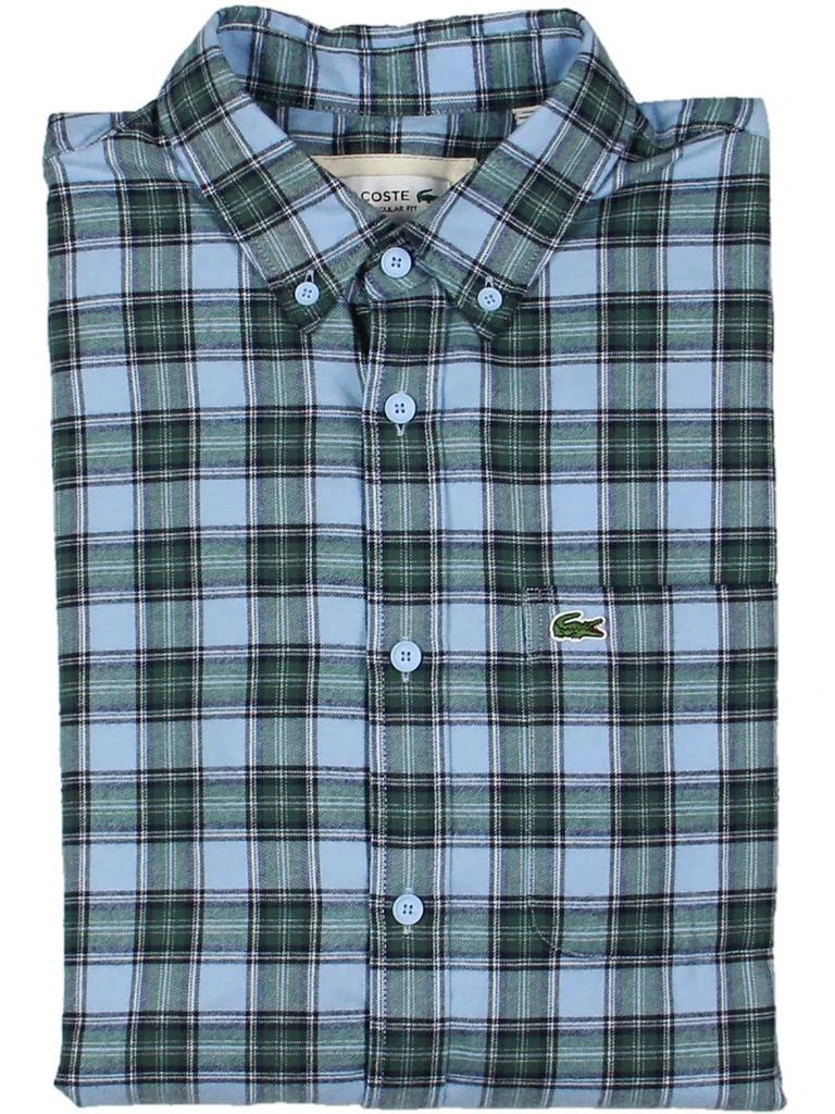 商品Lacoste|Mens Flannel Plaid Button-Down Shirt,价格¥564,第2张图片详细描述