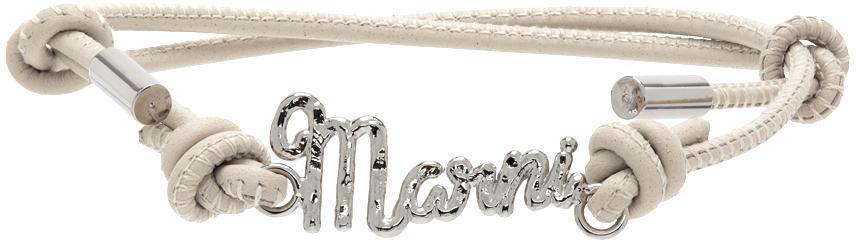 商品Marni|Off-White Leather Bracelet,价格¥500,第1张图片
