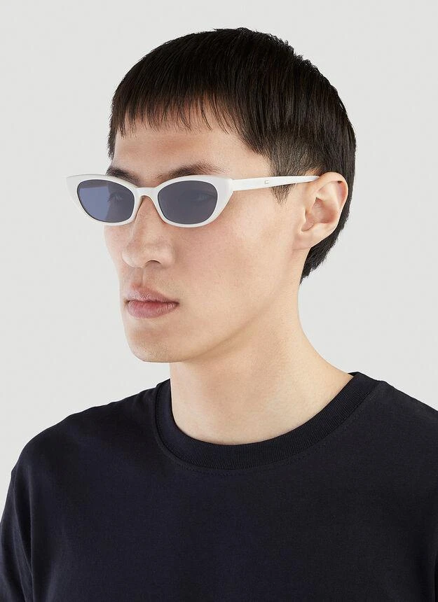 商品GENTLE MONSTER|Pesh Cat Eye Sunglasses in White,价格¥2343,第2张图片详细描述