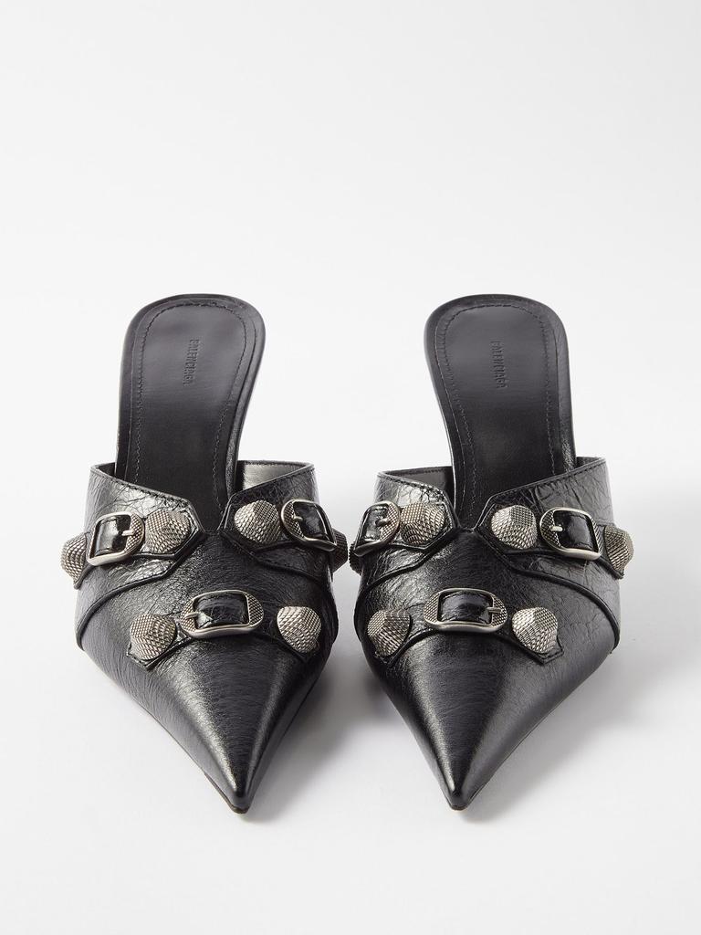 商品Balenciaga|Cagole 70 studded leather mules,价格¥6360,第7张图片详细描述