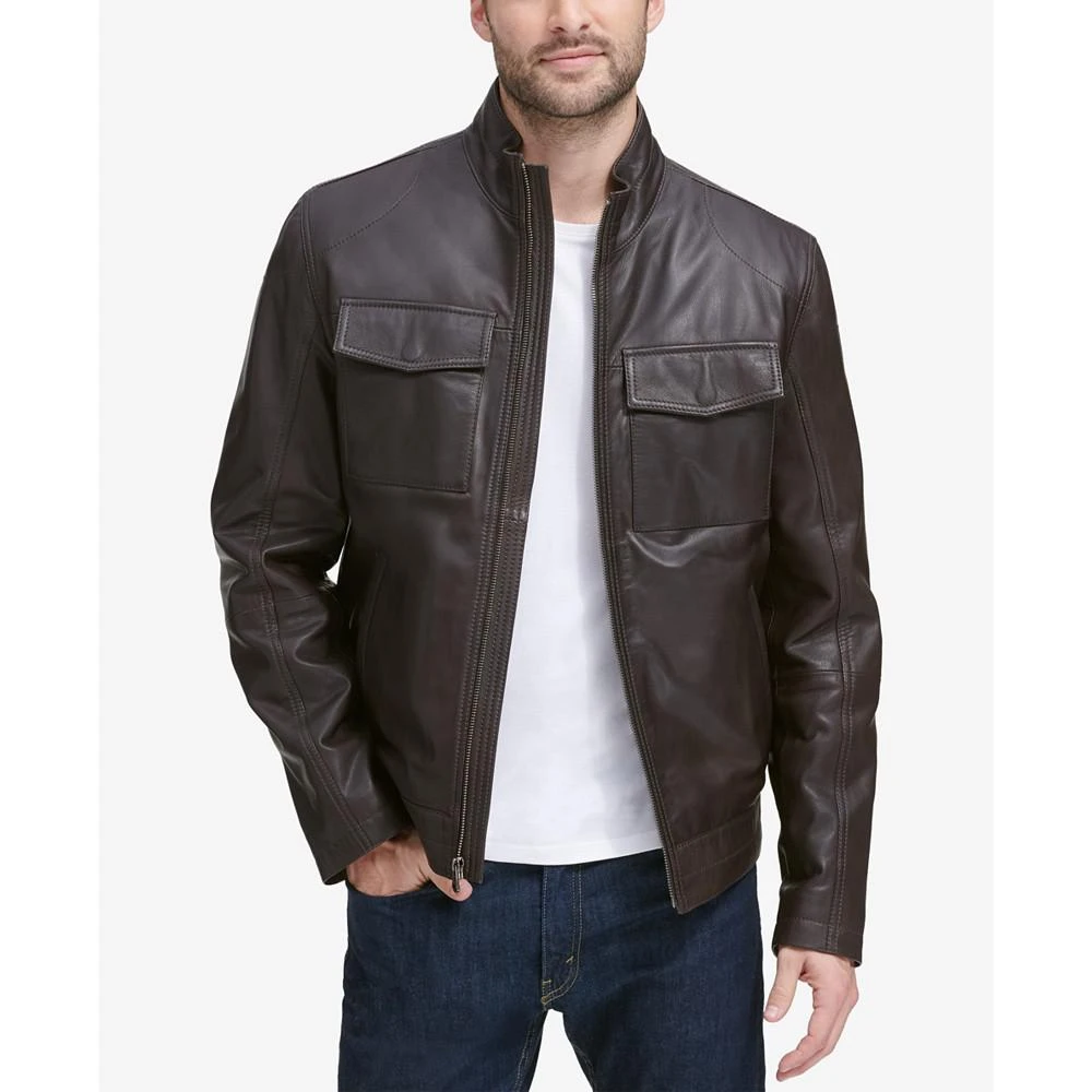 Cole Haan Men's Leather Trucker Jacket 3