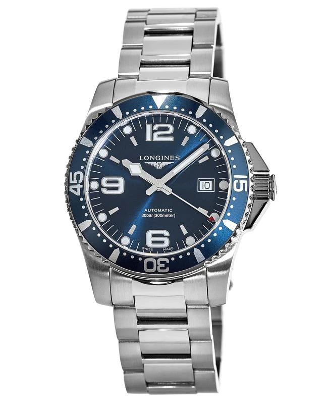 商品Longines|Longines HydroConquest Automatic 41mm Blue Dial Steel Men's Watch L3.742.4.96.6,价格¥7193,第1张图片