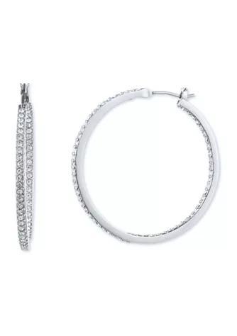 商品Givenchy|Silver Tone Cry Medium Click Top Hoop Earrings,价格¥333,第1张图片