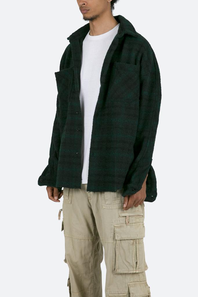 Heavyweight Woven Flannel - Navy/Green商品第4张图片规格展示