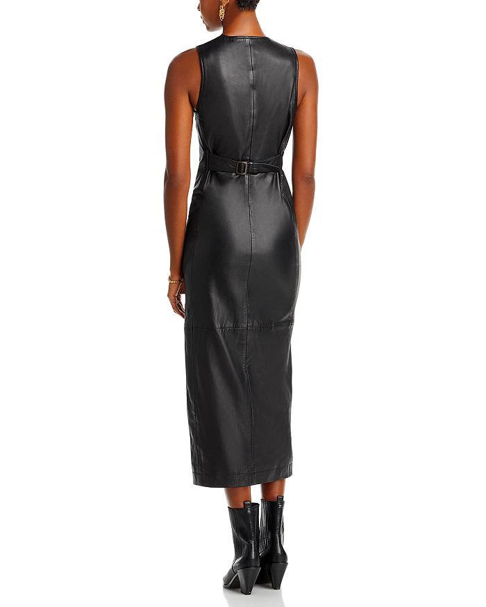 商品FRAME|Leather Midi Vest Dress,价格¥11281,第3张图片详细描述