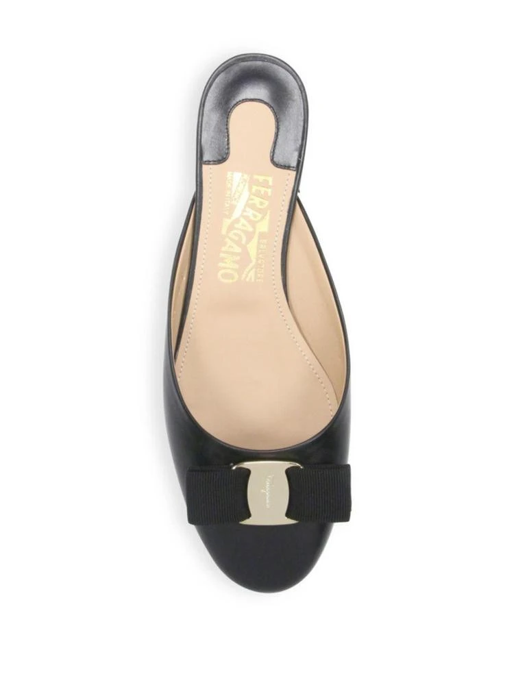 商品Salvatore Ferragamo|Emile Leather Slide Flats,价格¥2599,第4张图片详细描述