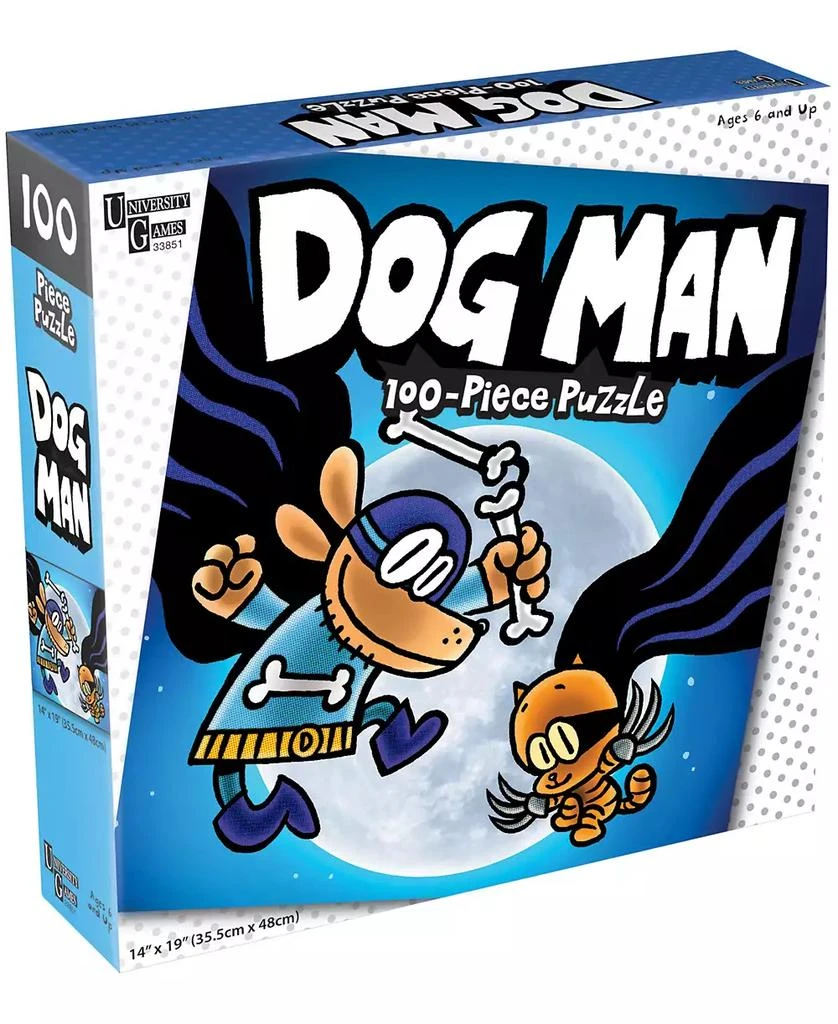 商品University Games|Dog Man and Cat Kid Jigsaw Puzzle - 100 Piece,价格¥75,第1张图片