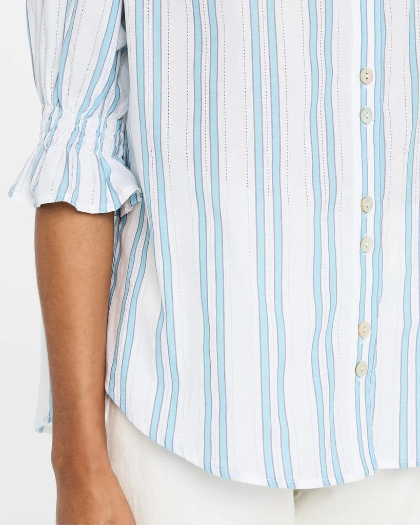 商品Finley|Sirena Drop Needle Striped Button-Down Shirt,价格¥1922,第5张图片详细描述