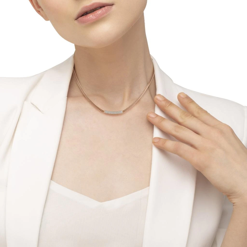 商品Swarovski|Vio Crystals Pave Pendant Rose Gold Plated Chain Necklace,价格¥330,第5张图片详细描述