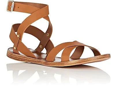 商品Barneys New York|Leather Ankle-Wrap Sandals,价格¥480,第2张图片详细描述