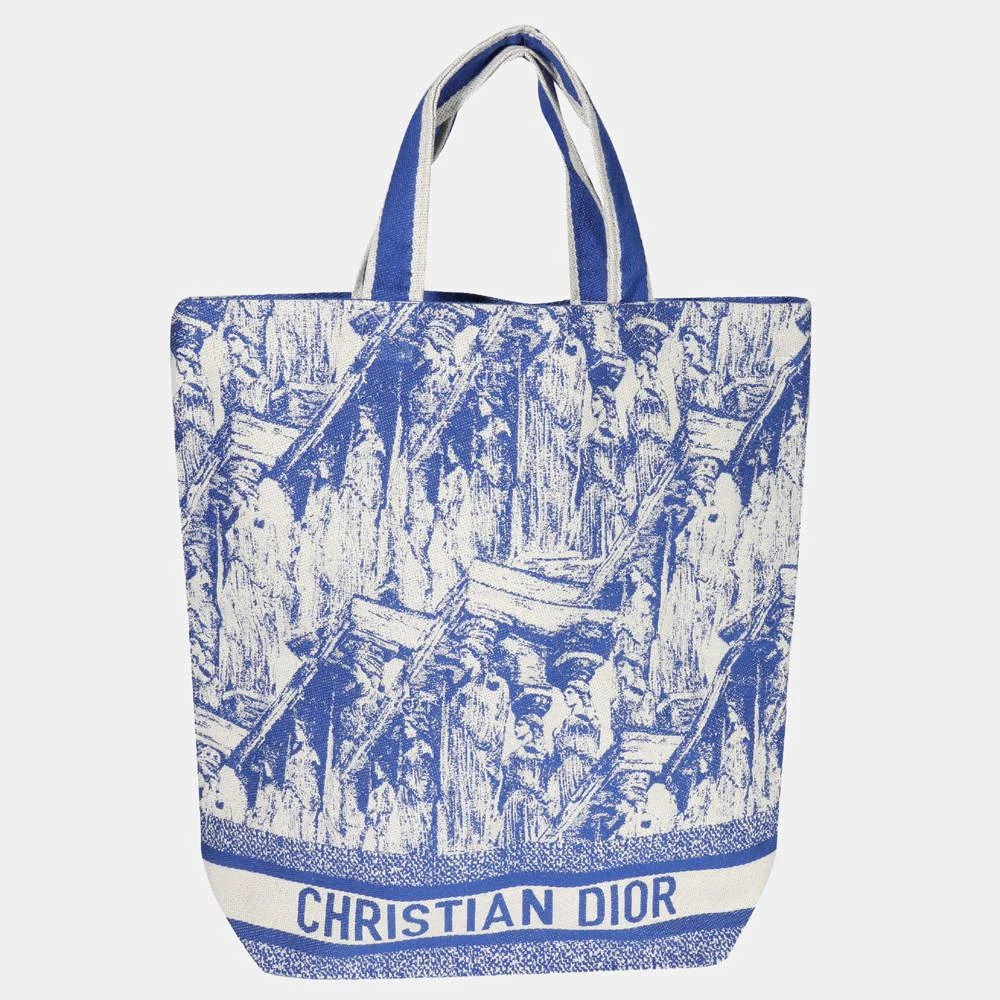 商品[二手商品] Dior|Dior Blue Cruise 2022 Print Canvas Tote Bag,价格¥7685,第1张图片