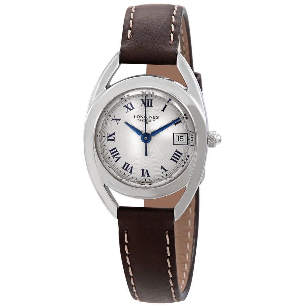 商品Longines|Longines Equestrian Quartz Silver Dial Ladies Watch L6.136.4.71.2,价格¥5123,第1张图片