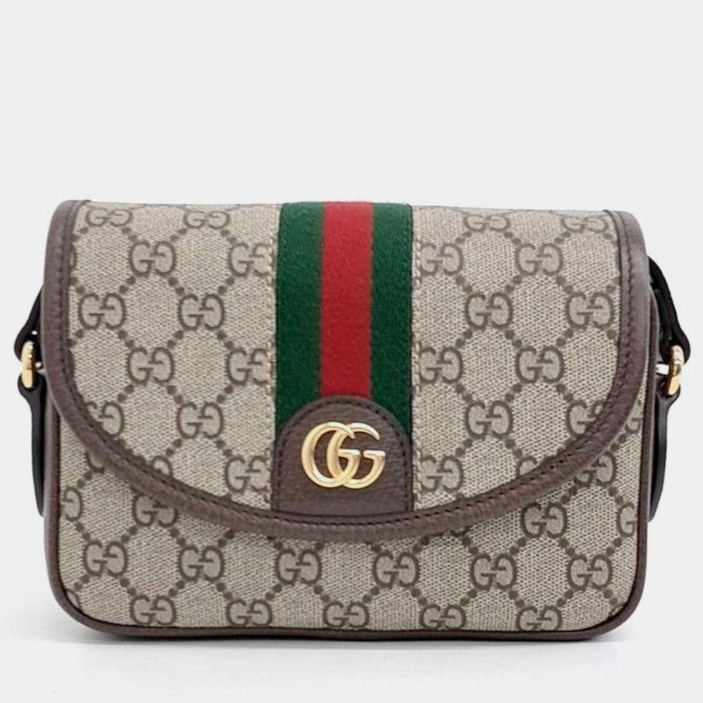 【関税込み】gucci SMALL 'OPHIDIA GG' SHOULDER BAG Ophidia small shoulder bag in beige and dark brown GG