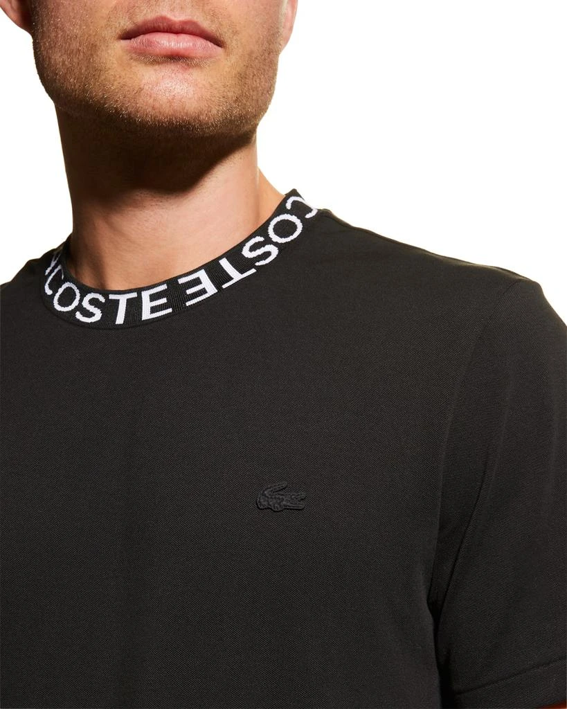 商品Lacoste|Men's Cotton Piqué Stretch T-Shirt,价格¥614,第5张图片详细描述