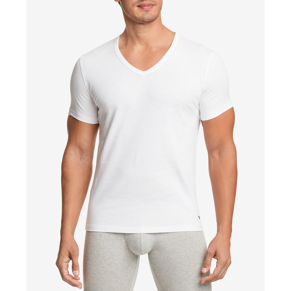 商品Tommy Hilfiger|Men's Stretch V-Neck T-Shirts - 3pk.,价格¥184,第1张图片