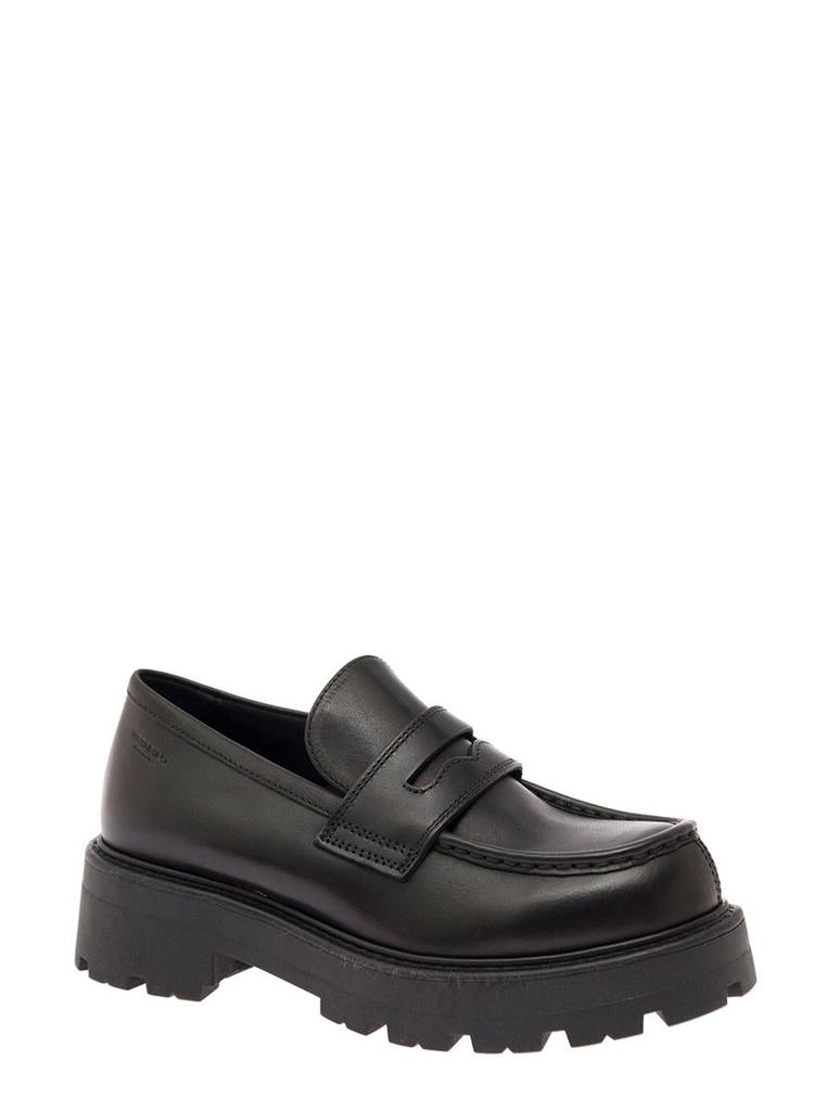 'Cosmo 2.0' Chunky Leather Loafer with Platform Black Woman Vagabond商品第2张图片规格展示