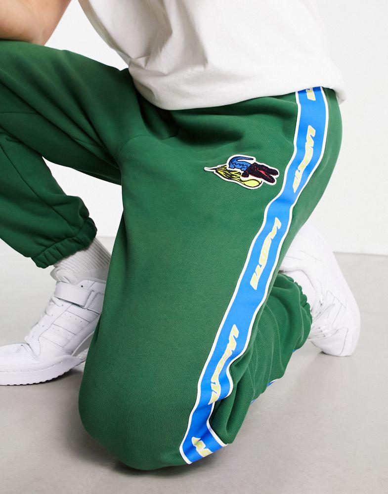Lacoste Holiday large logo joggers in white商品第2张图片规格展示