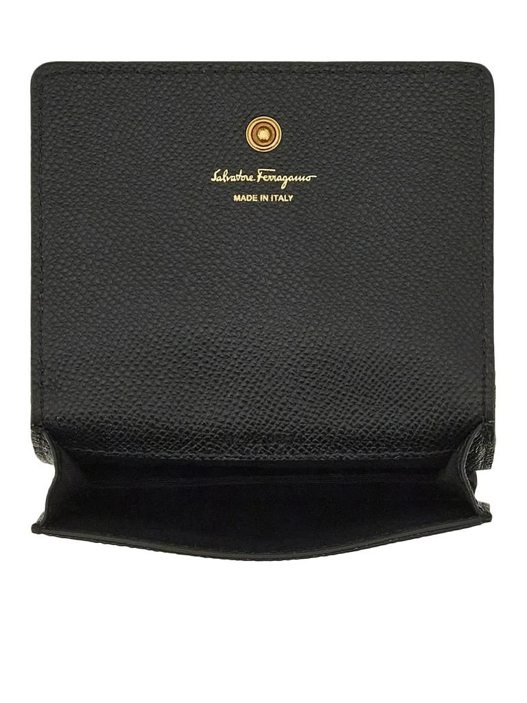 商品Salvatore Ferragamo|Ferragamo Gancini Logo Plaque Cardholder,价格¥1840,第4张图片详细描述