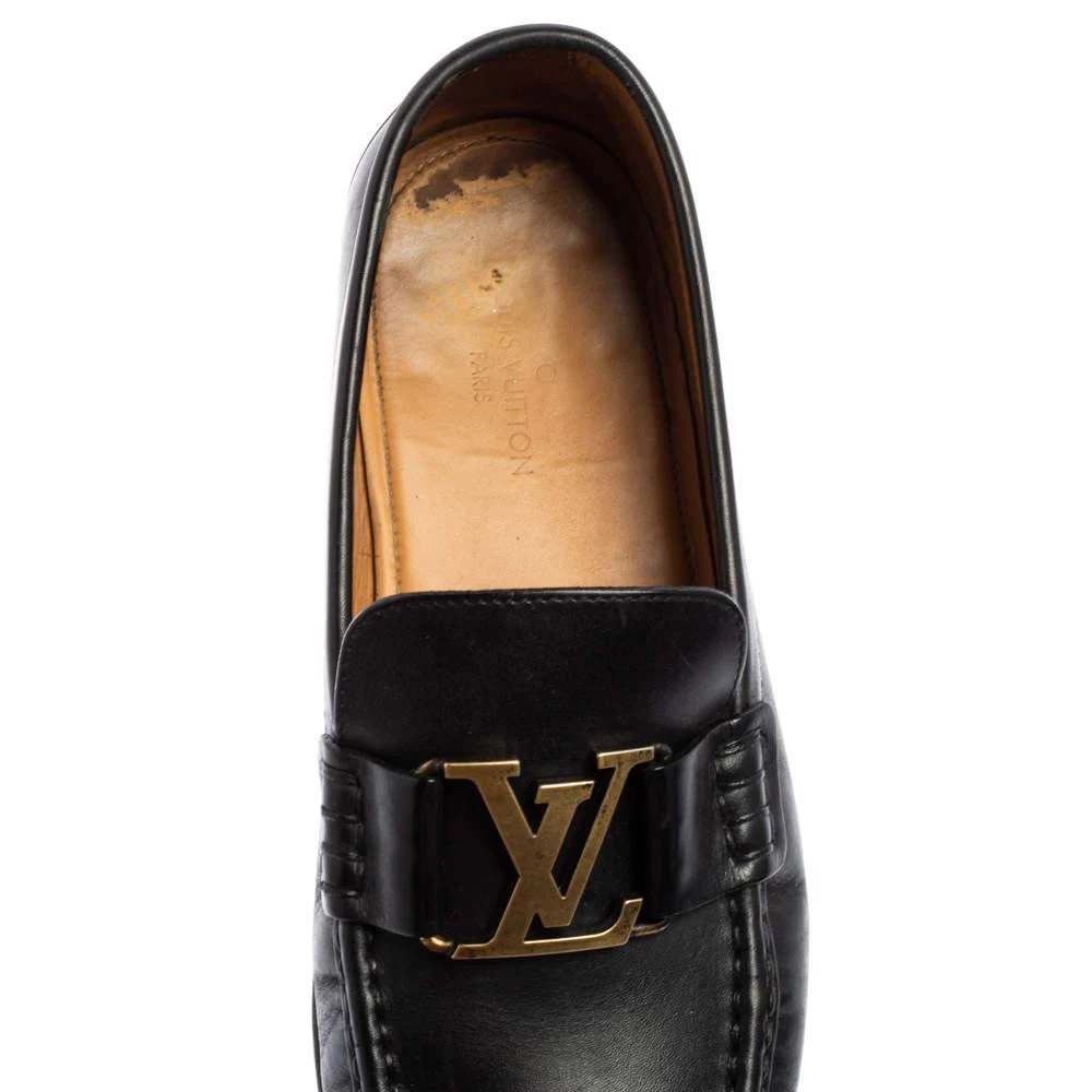 Louis Vuitton Black Leather Montaigne Loafers Size 40.5 商品