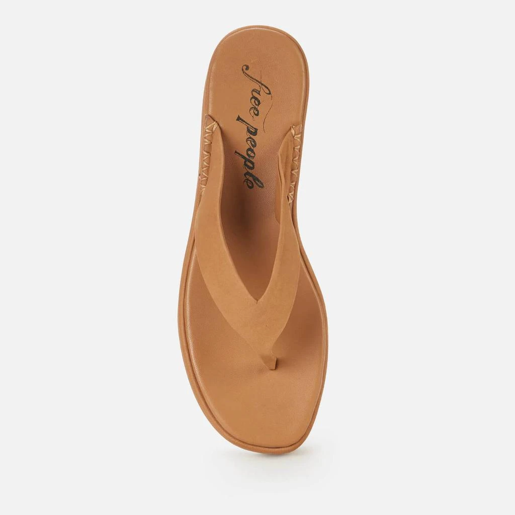 商品Free People|Free People Women's Haven Toe Post Flatform Sandals - Tan,价格¥258,第3张图片详细描述