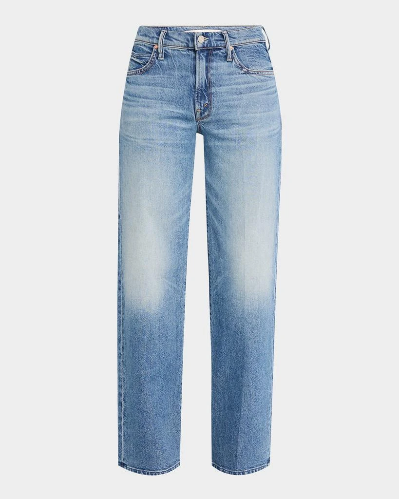 商品MOTHER|Lil' Mid-Rise Tunnel Vision Sneak Jeans,价格¥2061,第1张图片