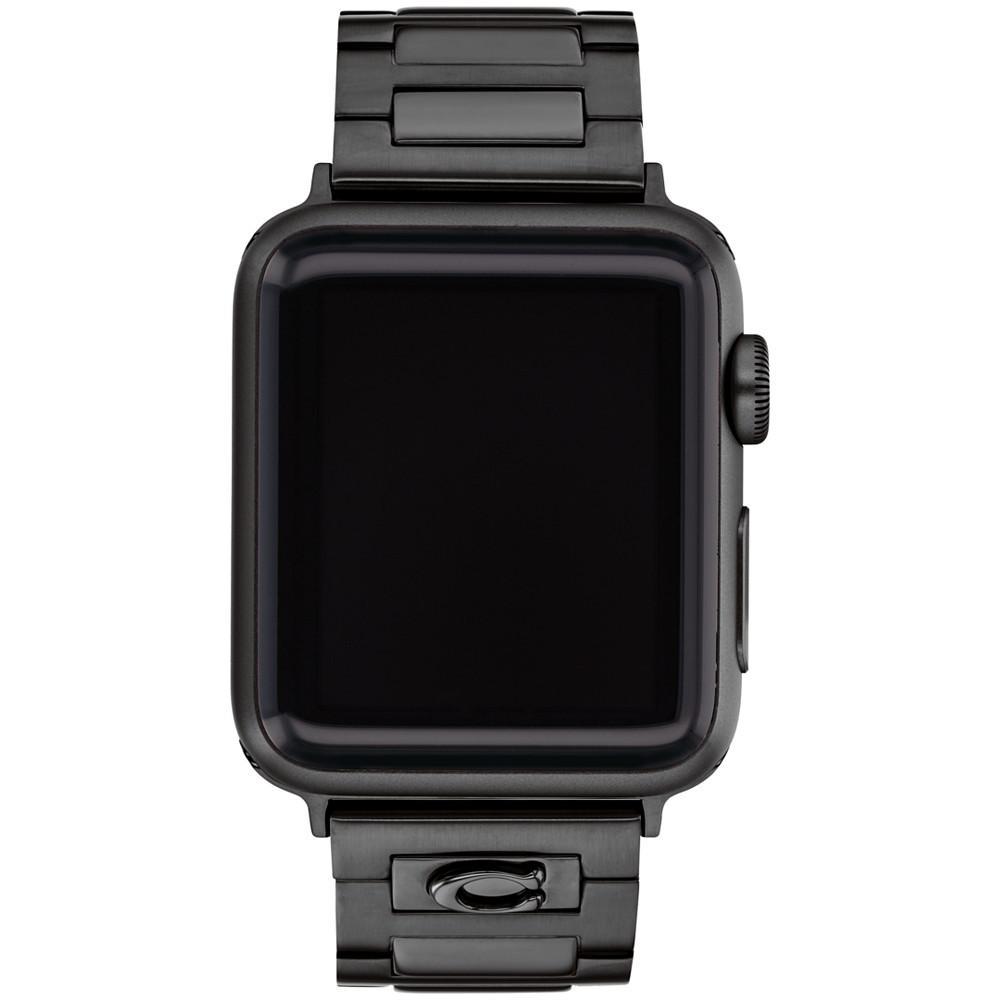 商品Coach|Black Stainless Steel Apple Bracelet, 38, 40, 41mm,价格¥1048,第1张图片