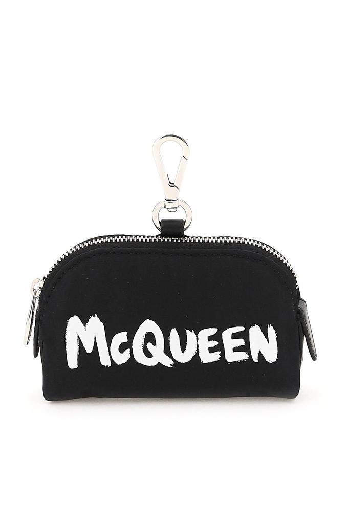 商品Alexander McQueen|McQUEEN GRAFFITI POLYFAILLE SMALL POUCH,价格¥1035,第1张图片