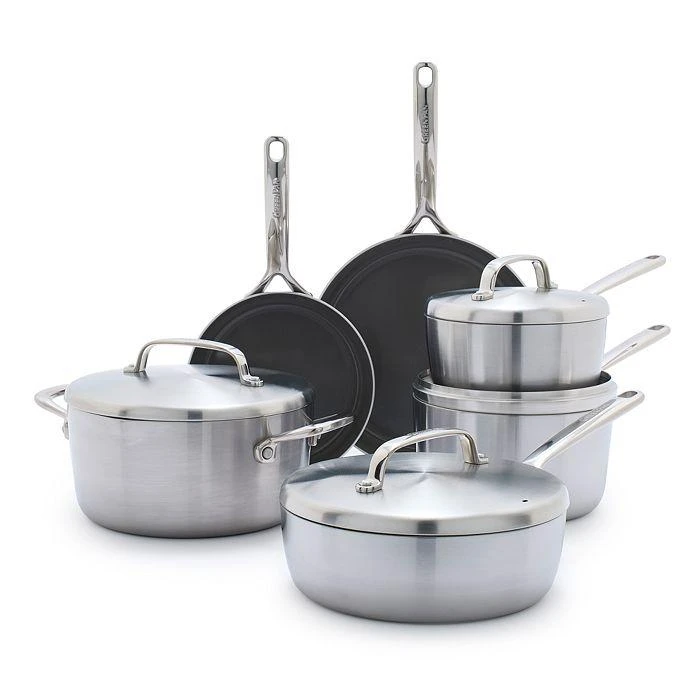 商品Greenpan|GP5 Stainless Steel 10 Piece Cookware Set,价格¥4186,第1张图片详细描述