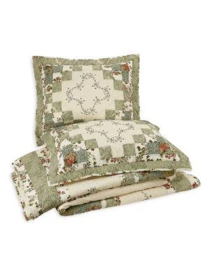 商品Modern Heirloom|Olivia 3-Piece Floral Queen Quilt Set,价格¥833,第1张图片