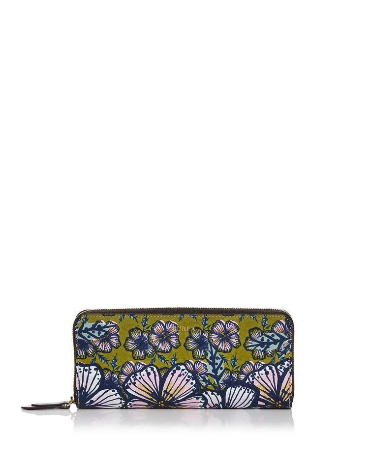 商品Furla|Gioia Zip Around Printed Extra Large Leather Wallet  ,价格¥999,第1张图片