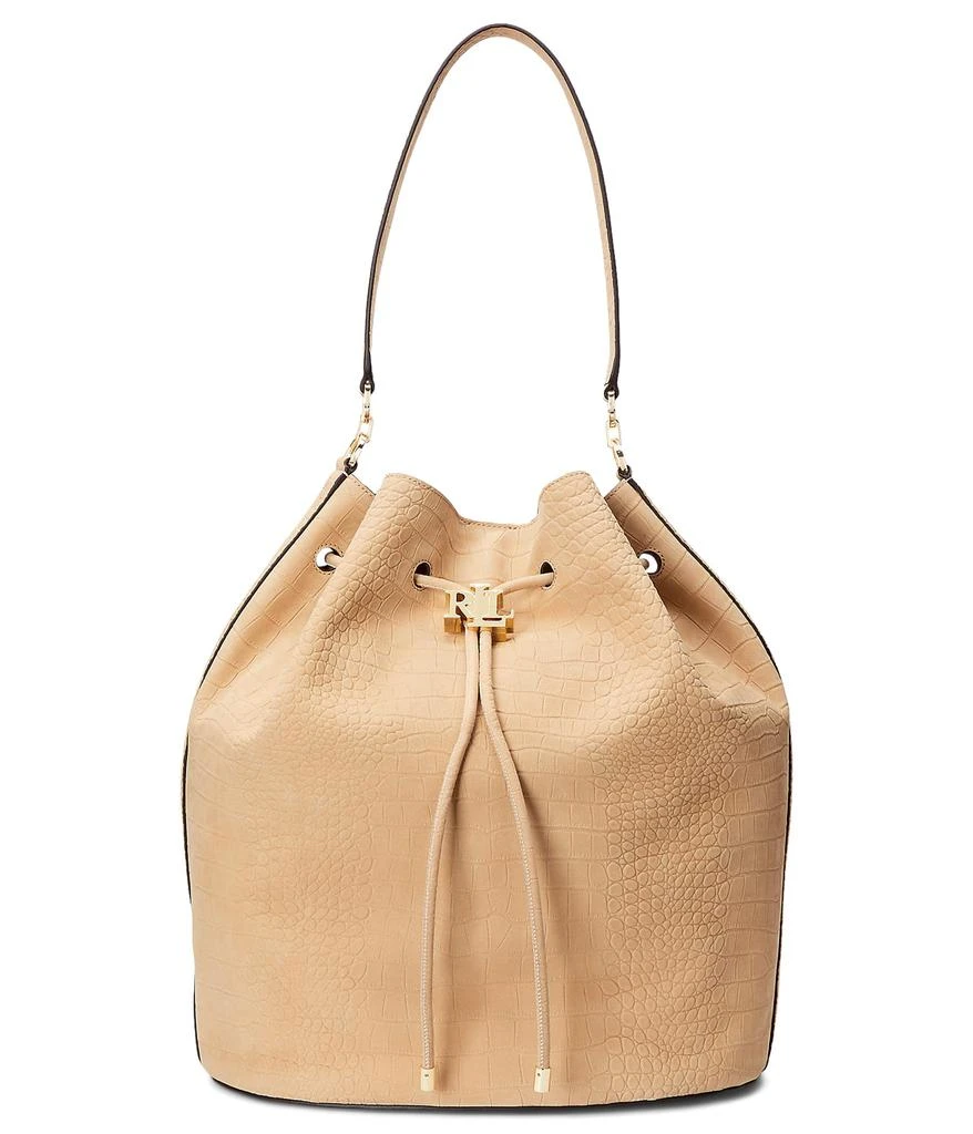 商品Ralph Lauren|Nubuck Large Andie Drawstring Bag,价格¥3855,第1张图片