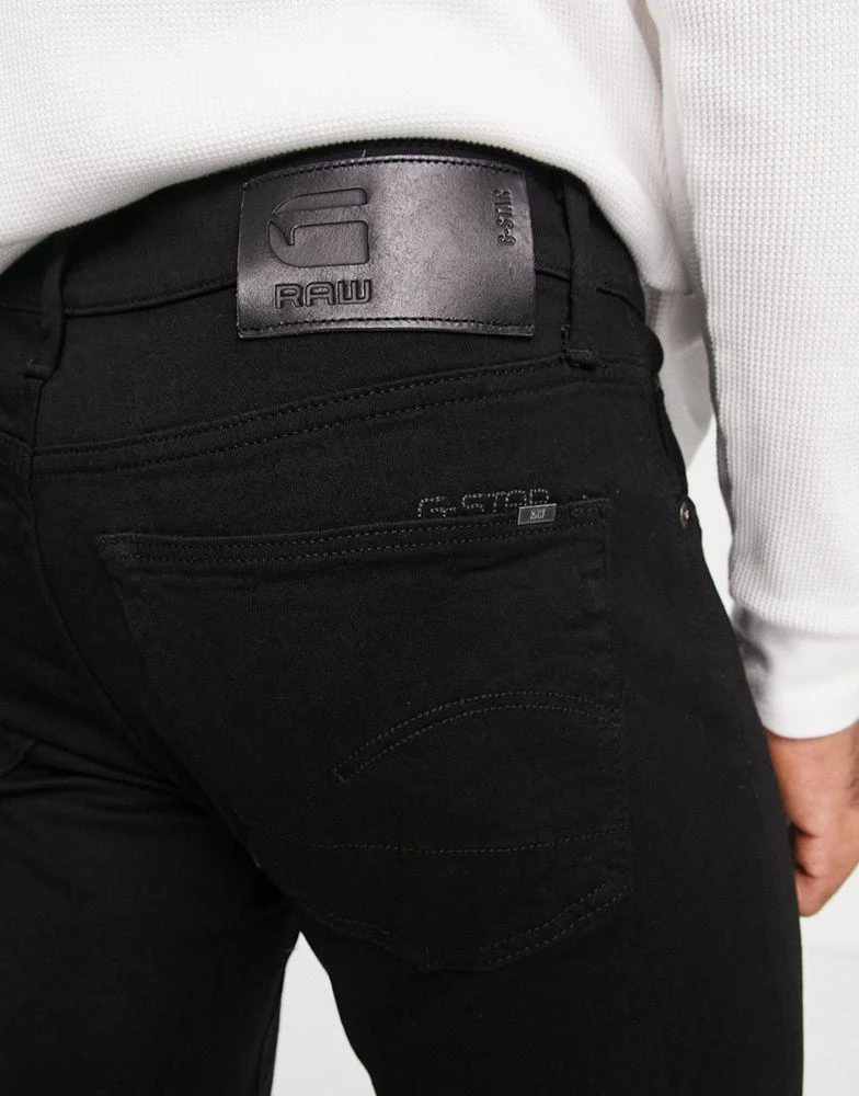 商品G-Star|G-Star 3301 slim fit jeans in black,价格¥443,第3张图片详细描述