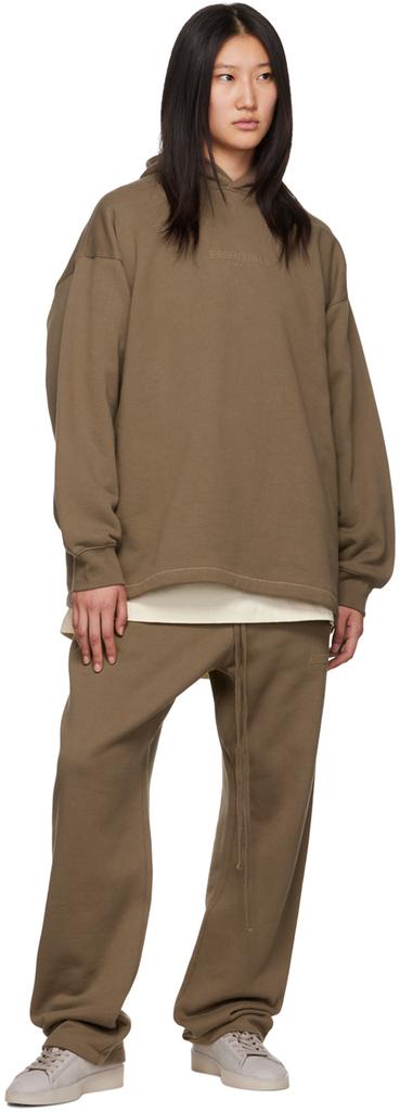 Brown Relaxed Hoodie商品第4张图片规格展示