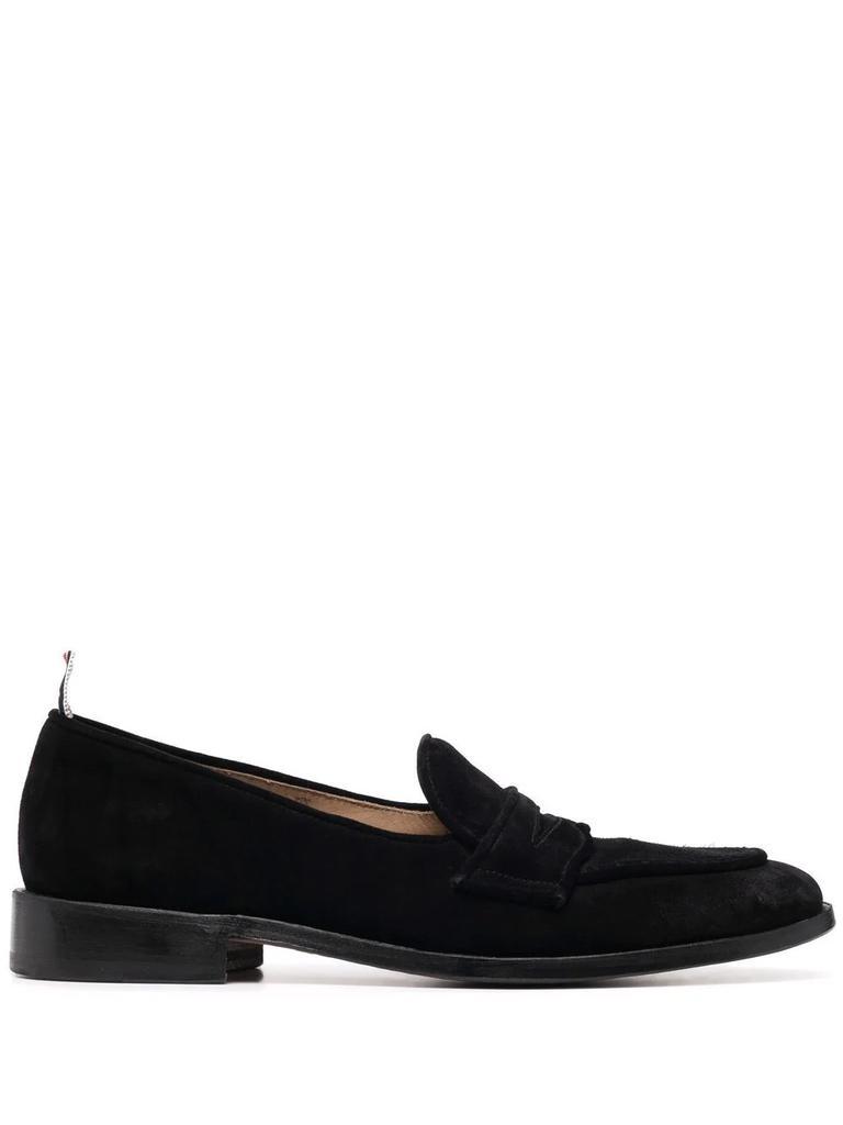 商品Thom Browne|THOM BROWNE Varsity penny-strap loafers,价格¥5855,第1张图片