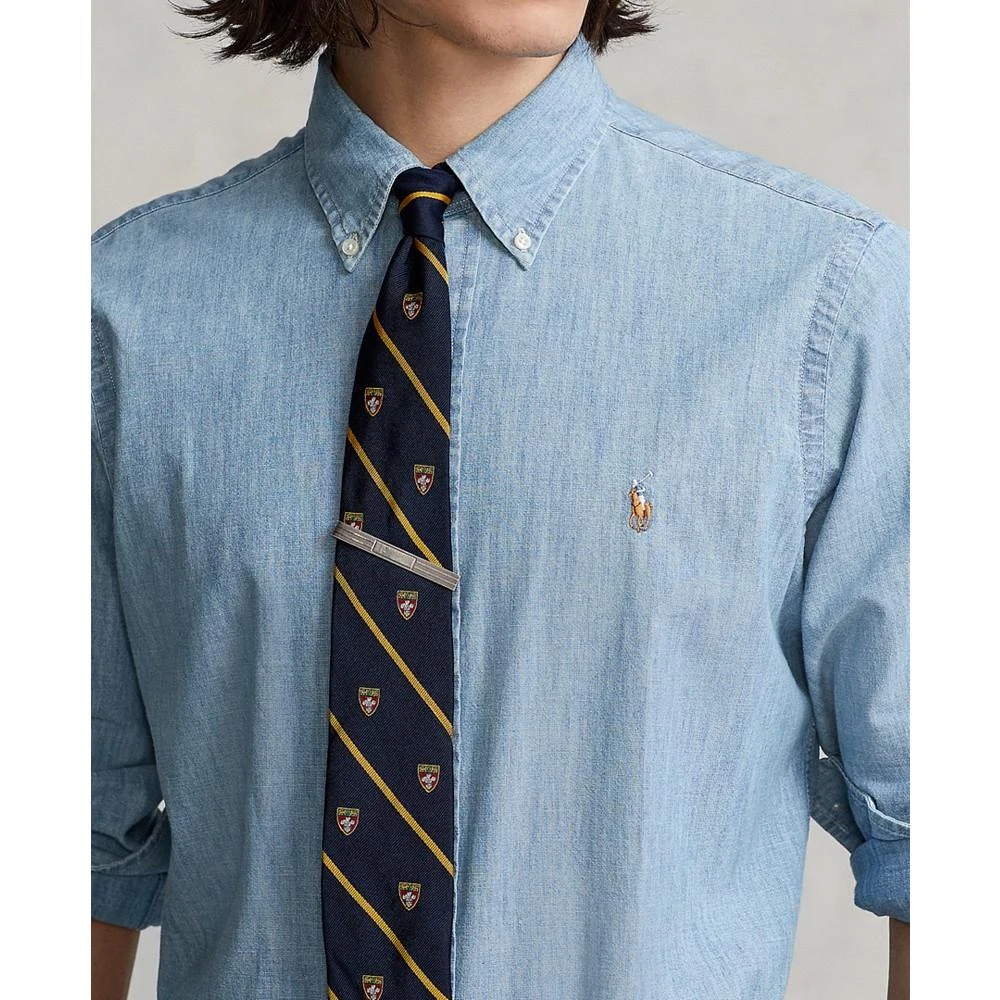 商品Ralph Lauren|Men's Classic-Fit Indigo Chambray Shirt,价格¥569,第3张图片详细描述