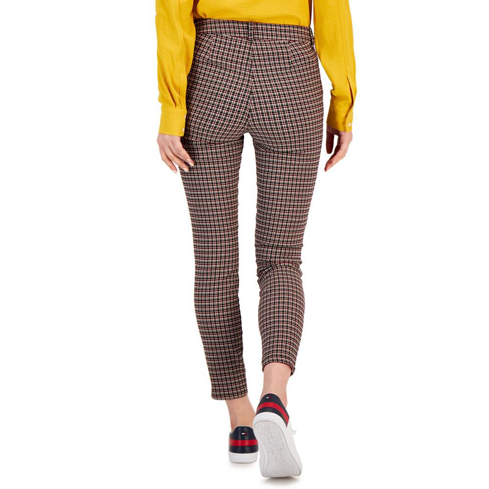 Women's Tribeca Skinny-Ankle Check Pants商品第2张图片规格展示