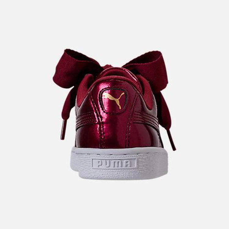商品Puma|大女童 Basket Heart Glam 休闲鞋,价格¥139,第5张图片详细描述