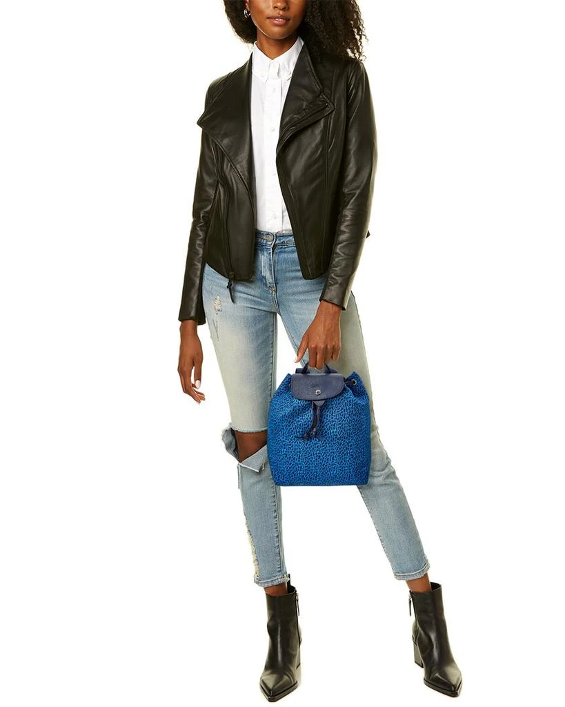 商品Longchamp|Longchamp Le Pliage Nylon & Leather Backpack,价格¥1585,第4张图片详细描述