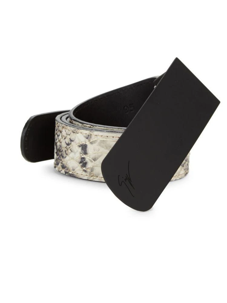 商品Giuseppe Zanotti|Snakeskin Pattern Leather Belt,价格¥3151,第1张图片