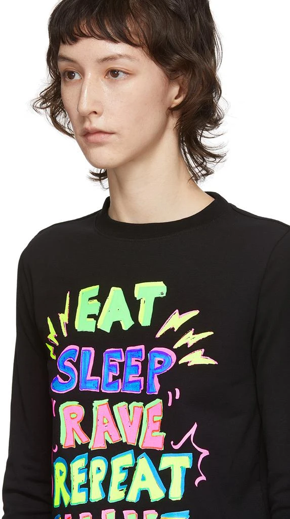 商品Vetements|Black 'Eat, Sleep, Rave, Repeat' Long Sleeve T-Shirt,价格¥1471,第4张图片详细描述