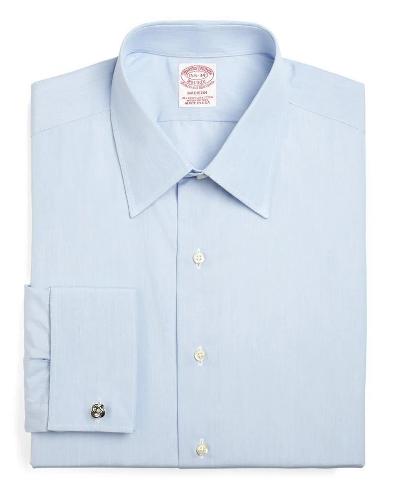 商品Brooks Brothers|Madison Relaxed-Fit Dress Shirt, Tennis Collar French Cuff,价格¥399,第1张图片