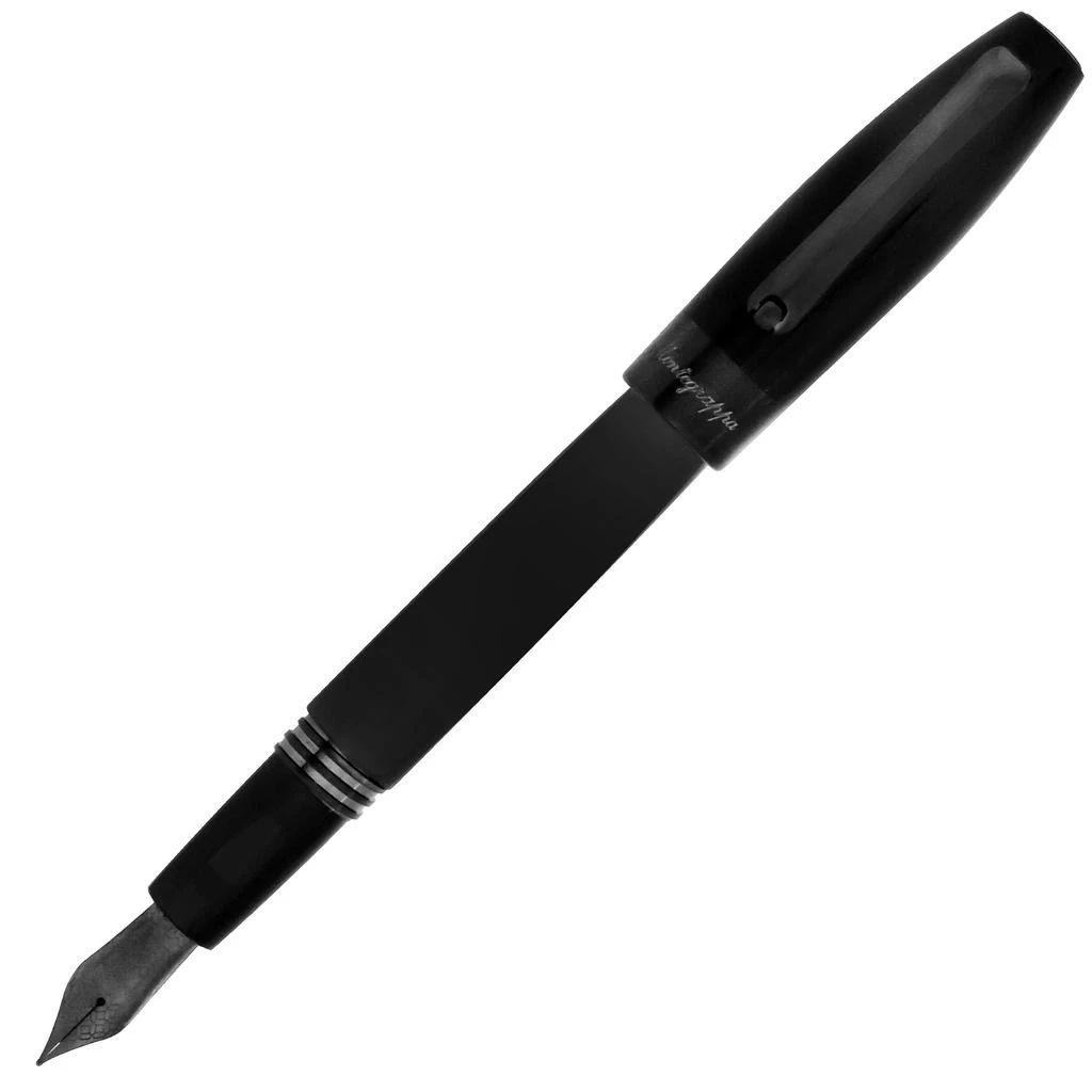 商品Montegrappa|Montegrappa Fortuna Black with Black Trim Fountain Pen (M),价格¥1763,第1张图片