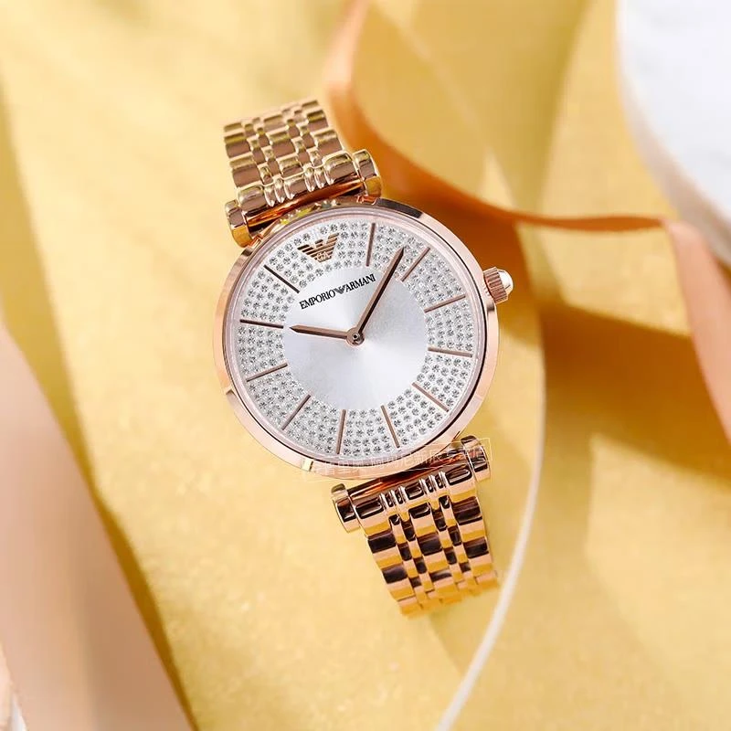 商品[国内直发] Emporio Armani|满天星系列时尚镶钻新款玫瑰金满天星AR11446,价格¥1881,第1张图片