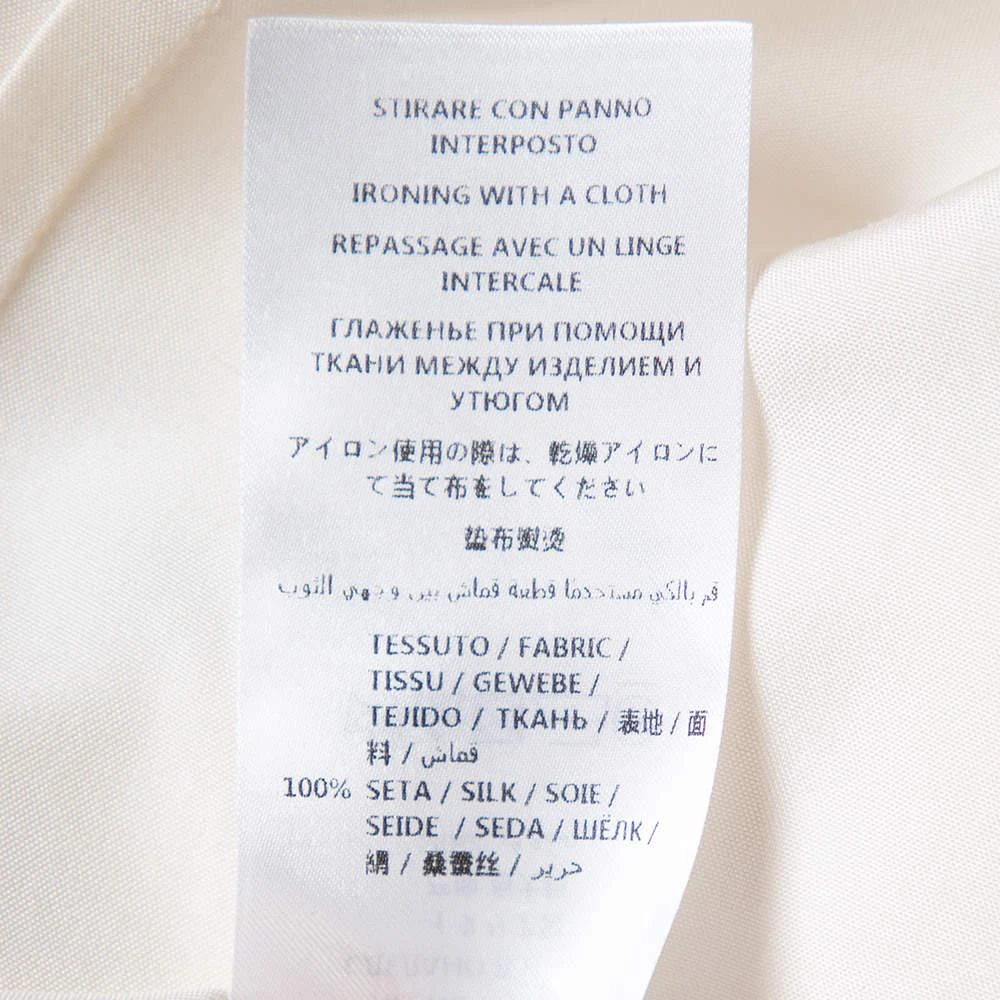 Gucci Cream Silk Pintuck Detail Button Front Skinny Shirt M 商品