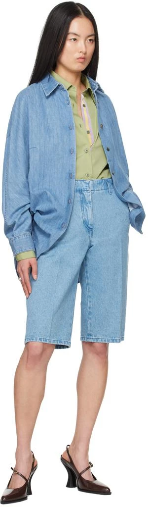 商品Dries Van Noten|Blue Oversized Denim Shirt,价格¥2572,第4张图片详细描述