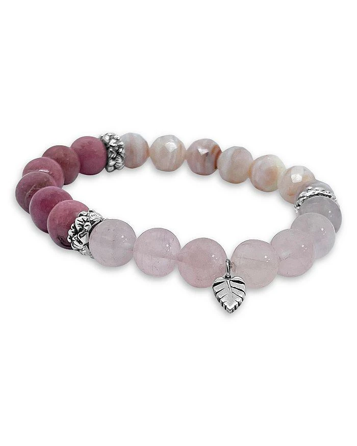 商品Stephen Dweck|Sterling Silver Terraquatic Multi Gemstone Pink Hued Statement Slip On Bracelet,价格¥3700,第2张图片详细描述