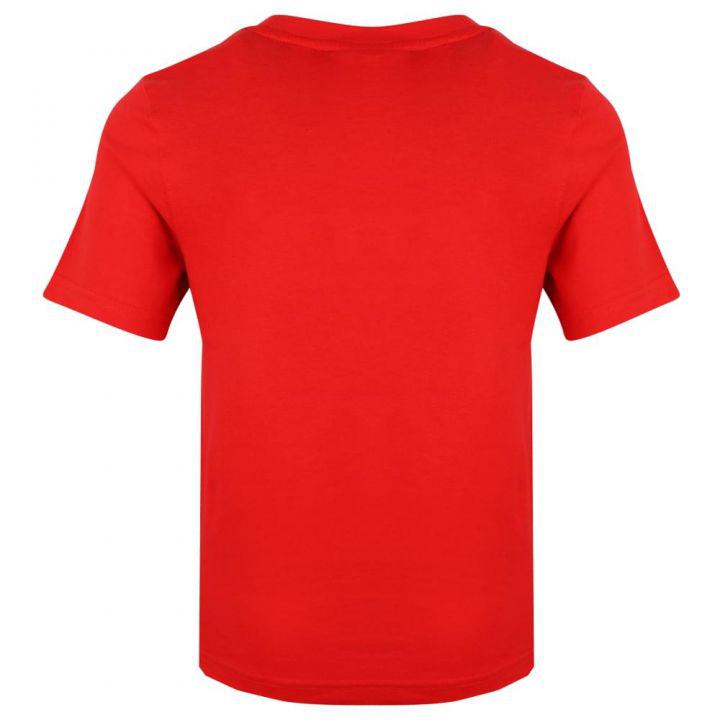 Red Organic Cotton Logo T Shirt商品第3张图片规格展示