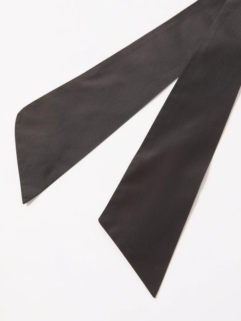 商品Gucci|GG-plaque silk bow tie,价格¥2379,第4张图片详细描述