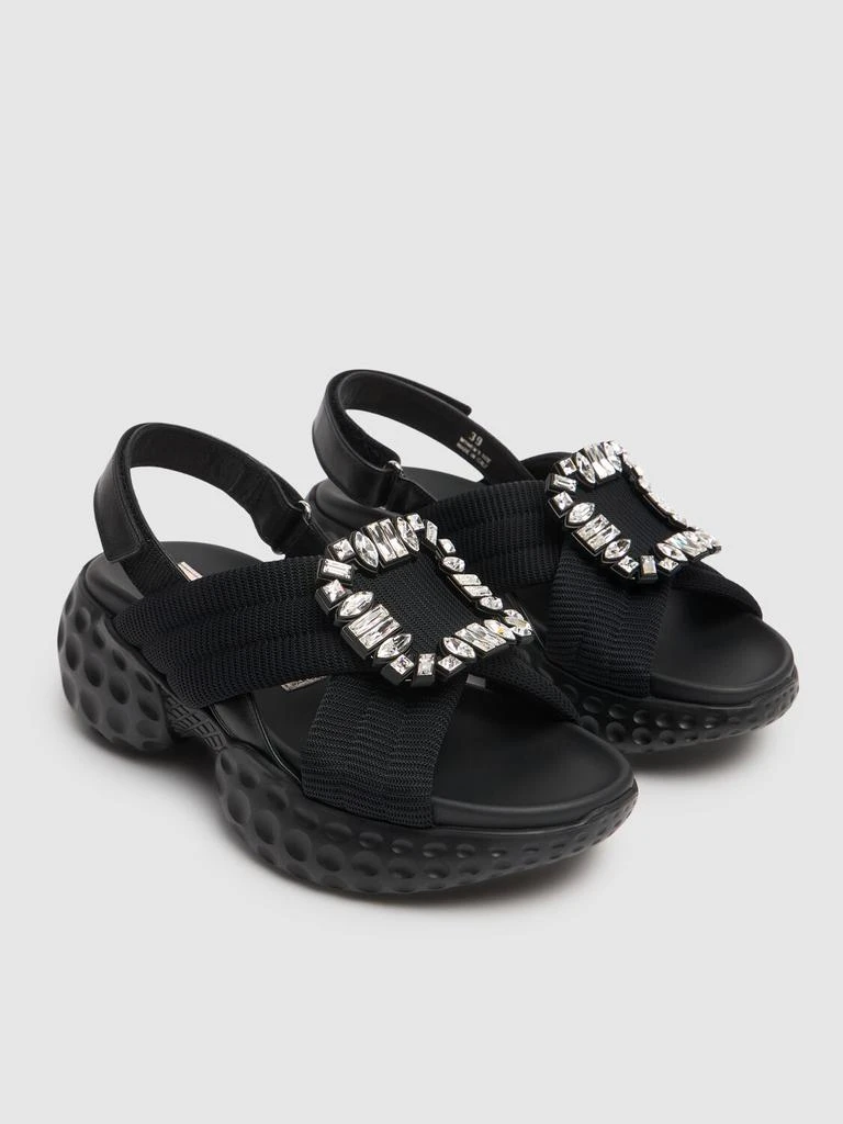 商品Roger Vivier|40mm Viv Run Scuba Sandals,价格¥10501,第2张图片详细描述