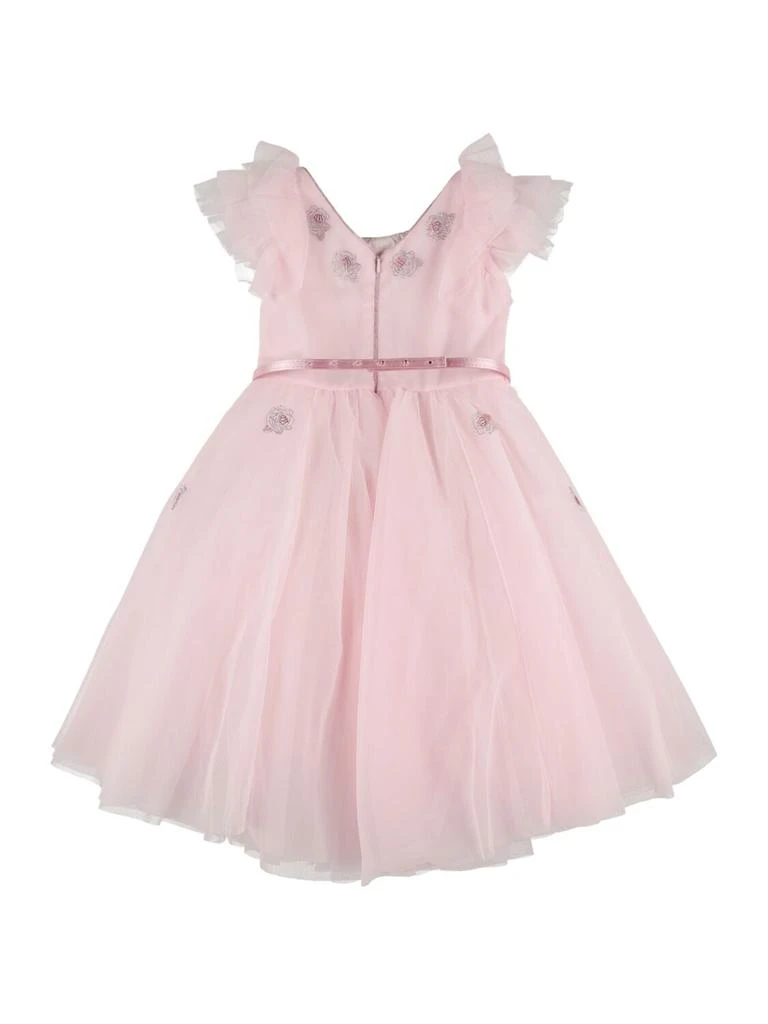 商品MONNALISA|Soft Tulle Dress W/ Embellishment,价格¥1666,第2张图片详细描述